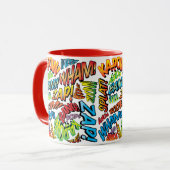 Mug Fun Retro Comic Book pop Art Sounds (Devant gauche)