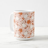 Mug Fun Retro Ghost & Jack-O-Lantern Motif (Devant gauche)