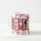 Mug Fun Rose & Coeur Rouge & Photo (Devant gauche)