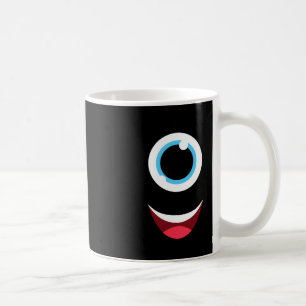 Mug Fun Scanner Monster Eyeball Face Facile Halloween