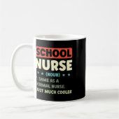 Mug Fun School Nurse Definition Byck To School  (Gauche)