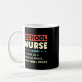 Mug Fun School Nurse Définition Retour À L'École (Gauche)