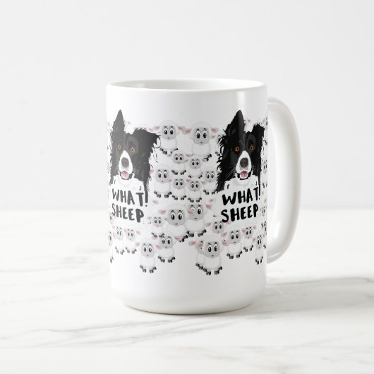 Mug Fun Sheep Herding Chien & Sheep (Devant droit)