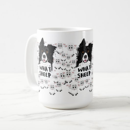 Mug Fun Sheep Herding Chien & Sheep (Devant gauche)