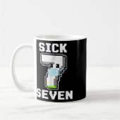 Mug Fun Sick Seven Pixel Meme Halloween Costume Wordpl (Gauche)