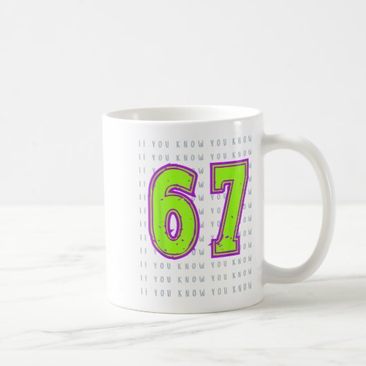 Mug Fun Six Sept 6 7 Mème Design (Droite)