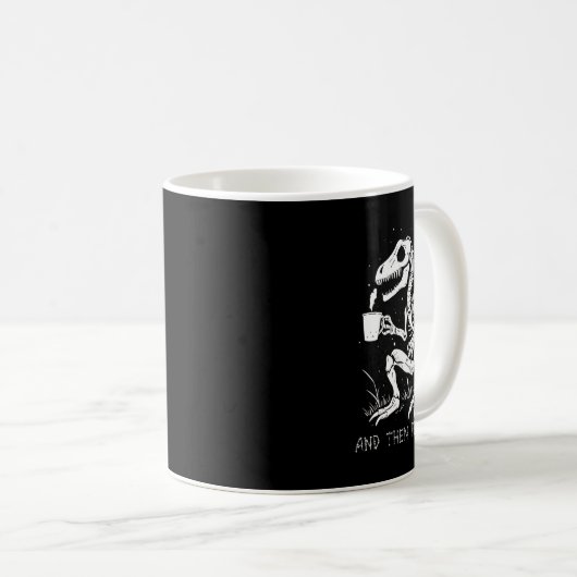 Mug Fun Skeleton Dinosaure Costume Goth Hommes Femmes (Devant droit)