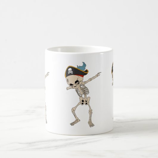 Mug Fun Skeleton Pirate Halloween Dab Dancer (Centre)