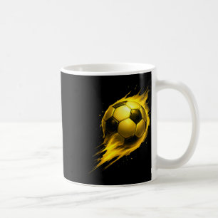 Mug Fun Soccer Effet Tie-Dye Noir Jaune So