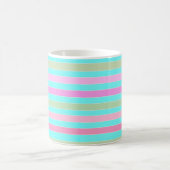 Mug Fun striped lined lines pastel summer colors (Centre)