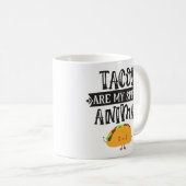 Mug Fun Tacos sont mon esprit animal humoristique (Devant droit)