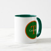 Mug Fun Thanksgiving gnome Holiday ajouter monogramme (Devant droit)