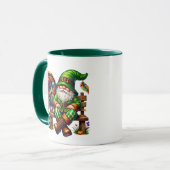 Mug Fun Thanksgiving gnome Holiday ajouter monogramme (Devant gauche)