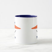 Mug Fun Unique tendance Happy Snowman visage Nom perso (Centre)