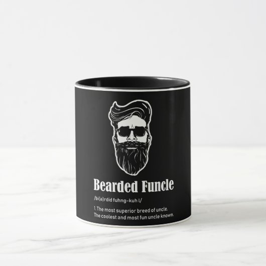 Mug Funcle à tête drôle Définition (Centre)