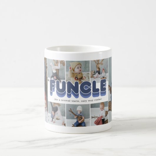 Mug Funcle Funny Cool Oncle photo Collage (Centre)