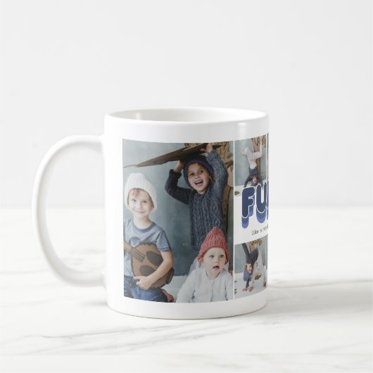 Mug Funcle Funny Cool Oncle photo Collage (Gauche)