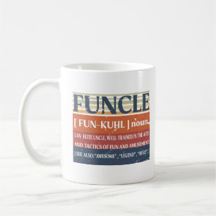 Mug Funcle Funny Uncle Définition, Awesome Legend Hero