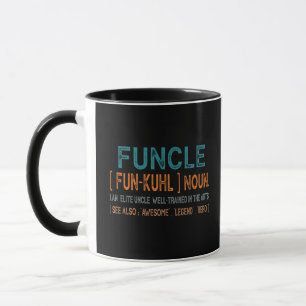 Mug Funcle Funny Uncle Définition, Awesome Legend Hero