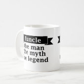 Mug Funcle l'homme le mythe la légende - oncle Coffee (Devant gauche)