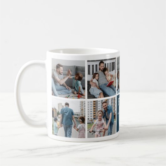 Mug Funcle Photo Collage Définition Jolie Oncle modern (Gauche)