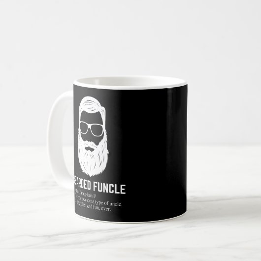 Mug Funcle strié Funny Uncle Définition (Devant gauche)
