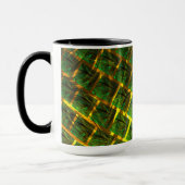 Mug Fundo com imagem verde sob grade dourada ? (Gauche)
