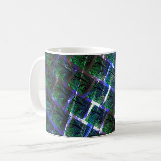 Mug Fundo de imagem verde sob grade flutuante ? (Devant gauche)