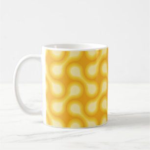 Mug Funky 1970 Metaball Graphic Circle Barbell Jaune
