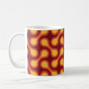 Mug Funky 1970 Metaball Graphic Circle Barbell Reds