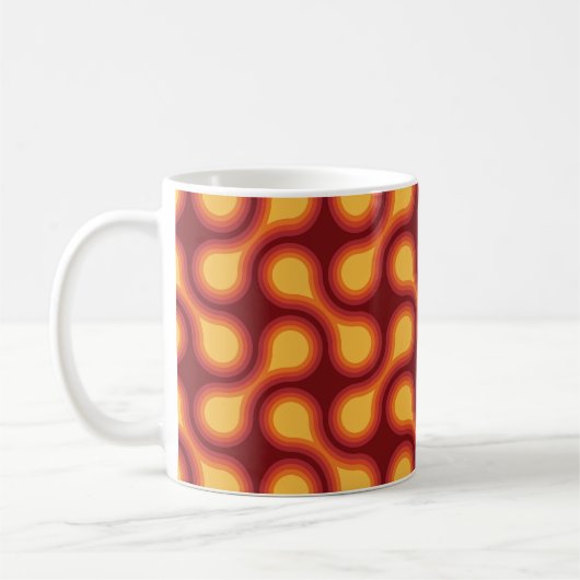 Mug Funky 1970 Metaball Graphic Circle Barbell Reds (Gauche)