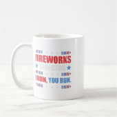 Mug Funky 4 juillet Fireworks Directeur Je Vous Exécut (Gauche)