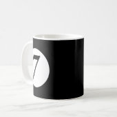 Mug Funky 7 Ball Magic Seven Ball Billard Rouge (Devant gauche)
