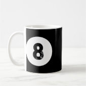 Mug Funky 8 Ball Magic Billard Pool Lazy Halloween C (Gauche)