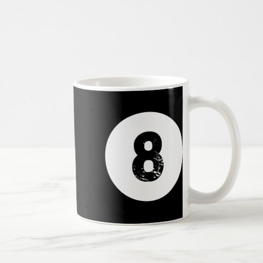 Mug Funky 8 Ball Magic Billard Pool Lazy Halloween C (Droite)