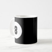 Mug Funky 8 Ball Magic Huit Ball Billard Pool Noir (Devant gauche)