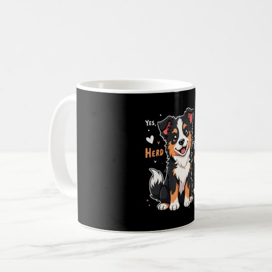 Mug Funky Australian Shepherd Maman Cadeaux Aussie Oui (Devant gauche)