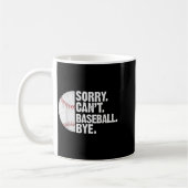 Mug Funky Baseball Désolé Cant Baseball Bye Lo (Gauche)