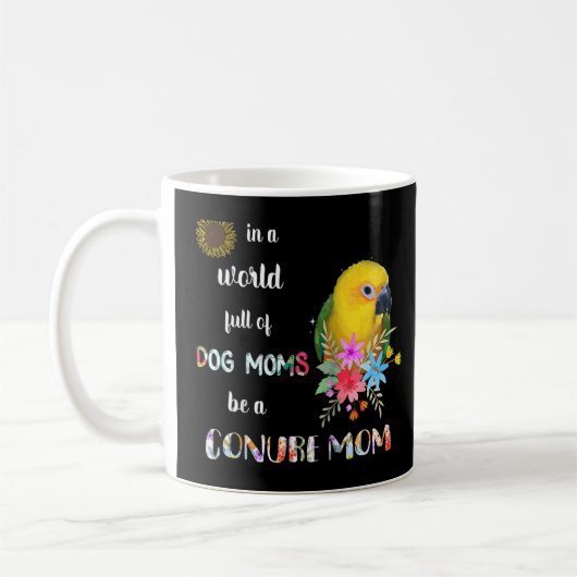 Mug Funky Be A Jenday Conure Parrot Oiseau Maman Mère (Gauche)
