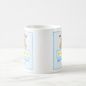 Mug Funky Blue Thumbs Up Best Coworker Jamais (Centre)