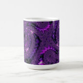 Mug Funky Bold Boho Purple Digital Abstrait Fractal (Centre)