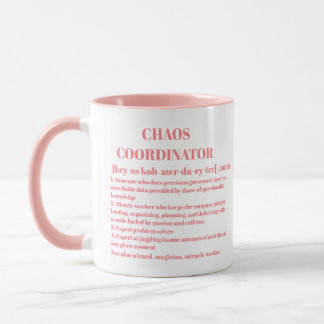 Mug Funky Chaos Coordonnateur Définition Cotravailleur