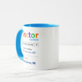 Mug Funky Custom Best Primary Care Doctor (Devant gauche)