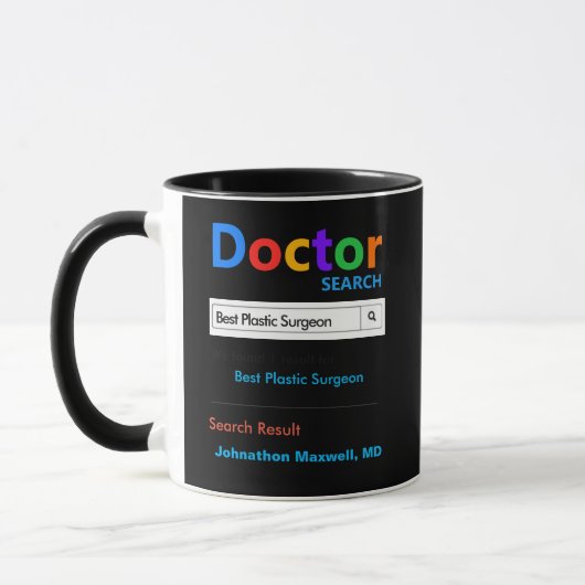 Mug Funky Custom Meilleur Docteur Chirurgien Plastique (Gauche)