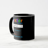 Mug Funky Custom Meilleur Docteur Chirurgien Plastique (Devant gauche)