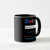 Mug Funky Custom Meilleur Docteur Chirurgien Plastique (Devant droit)