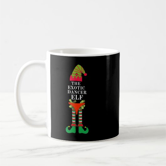 Mug Funky Exotic Dancing Elf Matching Group Noël (Gauche)