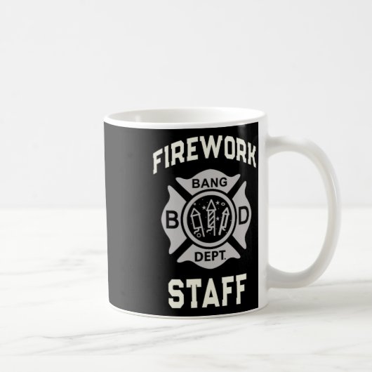 Mug Funky Firework Personnel 4 juillet Team Safety Dir (Droite)