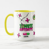 Mug Funky Fun Zombie Antidote Chargement..Zombie à Hum (Gauche)