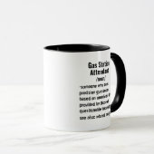 Mug Funky Gas Station Attendant Définition cadeaux (Devant droit)